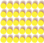 Magnetizzatori per lavagne, magneti per frigorifero, 40 pezzi magneti, magneti forti, magneti per frigorifero, magneti minimi, magneti piccoli, magneti per lavagna, magneti rotondi, per lavagna da parete (giallo)