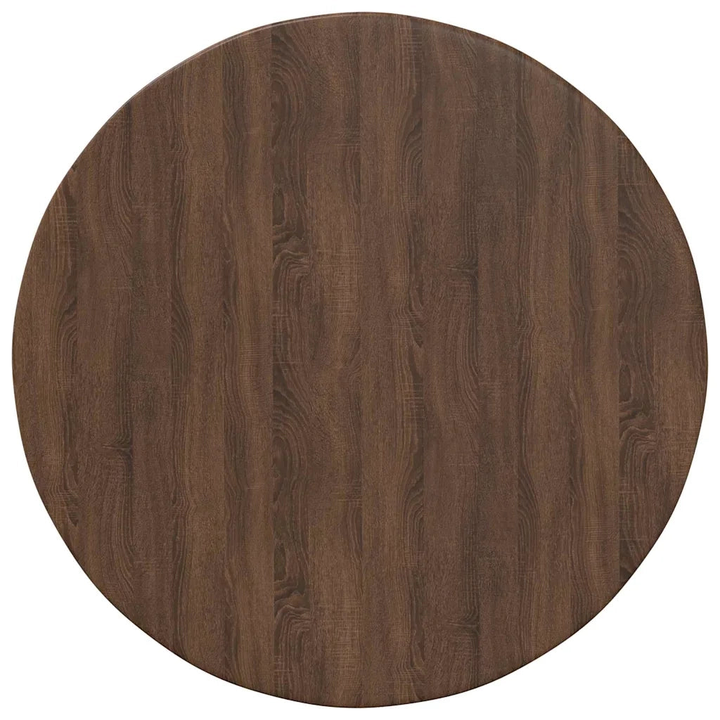 Piano del tavolo Rovere marrone Ø 50 x 1,5 cm Legno multistrato