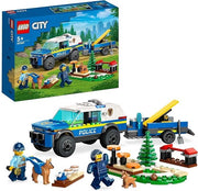 LEGO 60369 City Addestramento Cinofilo Mobile, Set con Percorso a Ostacoli, SUV Macchina Polizia Giocattolo e Rimorchio,