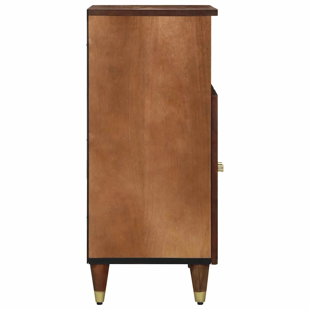 Credenza | Madia | Buffet da pranzo | Armadio da pranzo Marrone 60 x 33 x 75 cm Legno di mango massello