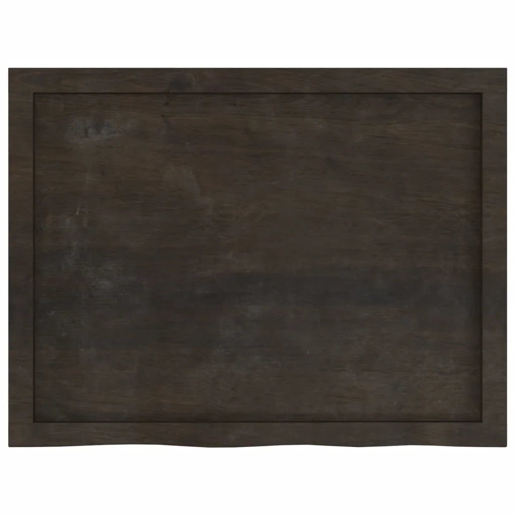 Mensola | Ripiano | Scaffale Marrone Scuro 80x30x(2-6) cm Massello Rovere Trattato
