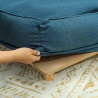 Divano Lettino per Cani Grandi fino 30 kg da Interno con Cuscino Rimovibile, 96x66x24 cm, Blu