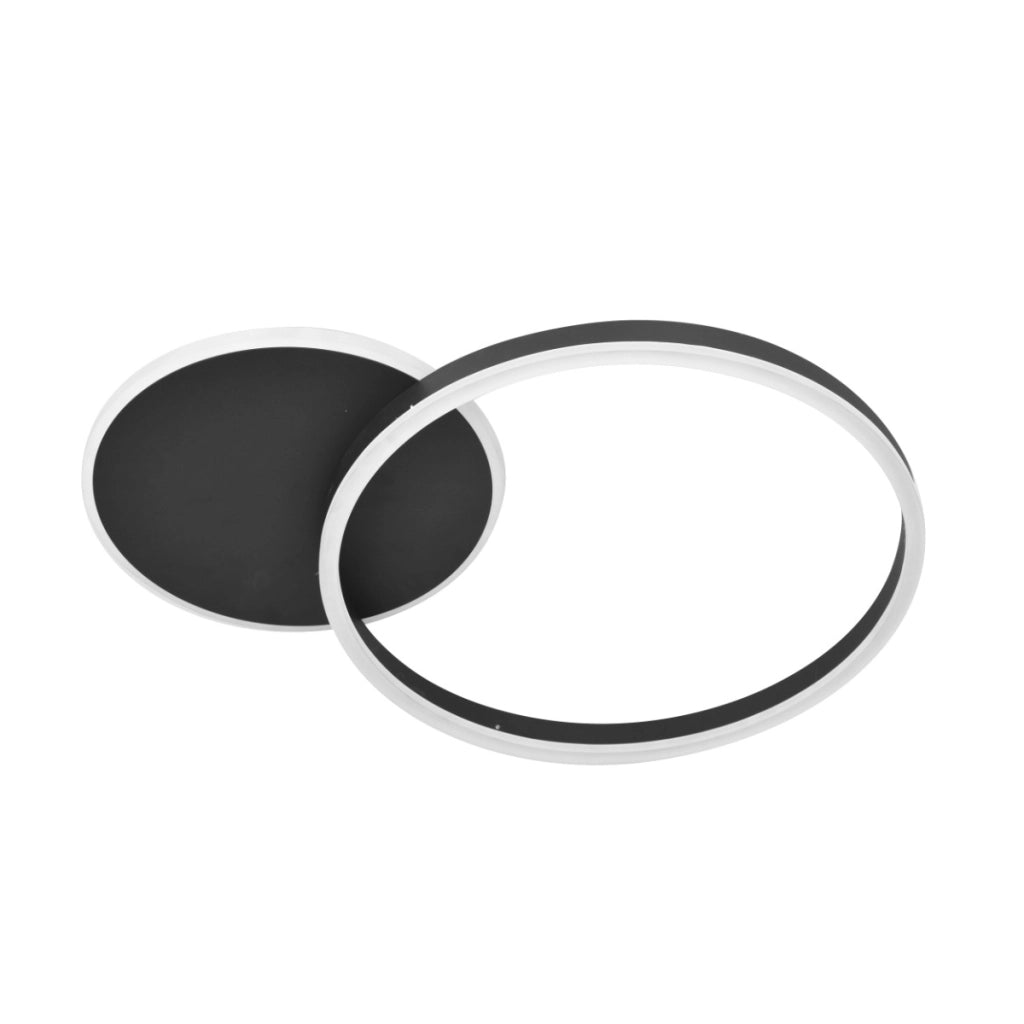 Plafoniera LED ad anello ROMAN Polux nera 40W 4000K