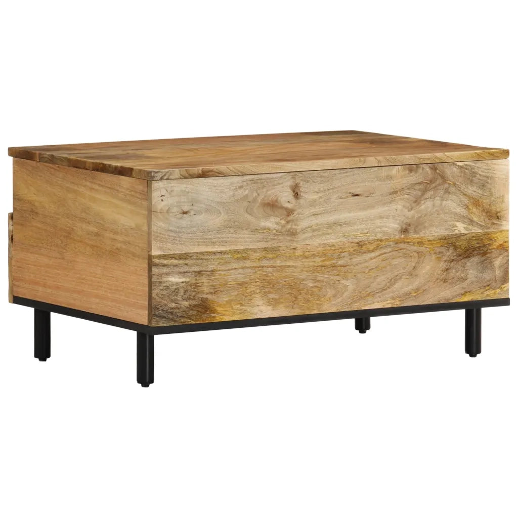 Tavolino da Salotto 80x54x40 cm in Legno Massello di Mango 356904