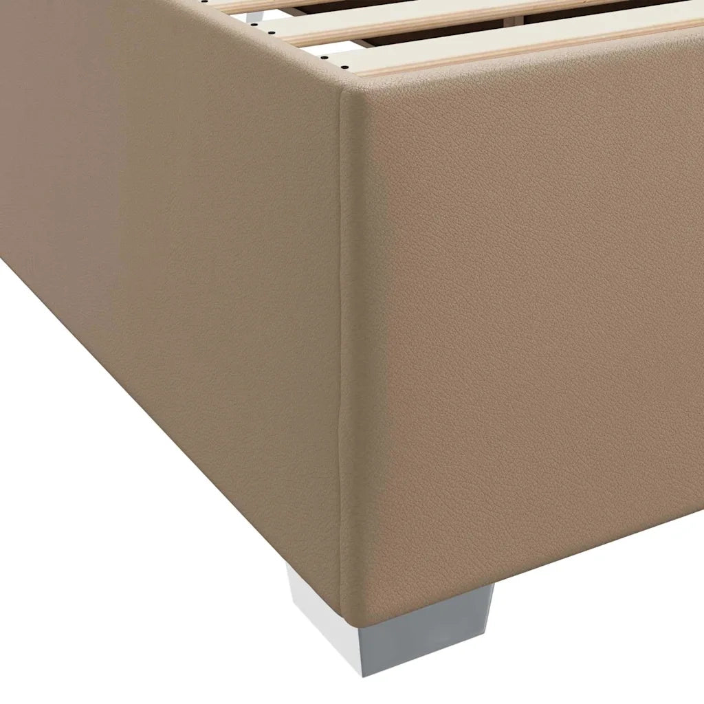 vidaXL Struttura del letto Cappuccino 120 x 200 cm Pelle sintetica