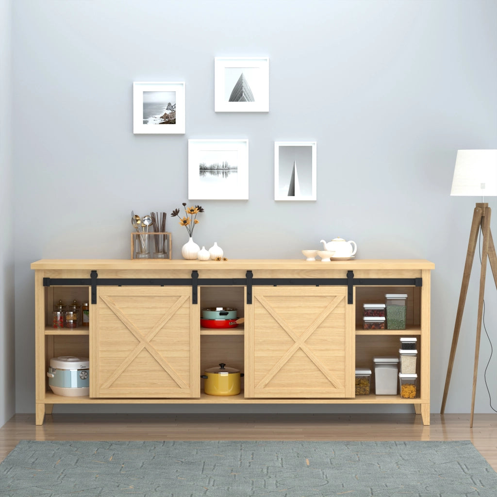 Armadio scorrevole ¨C zephmum ¨C nero, legno, 183x45 cm