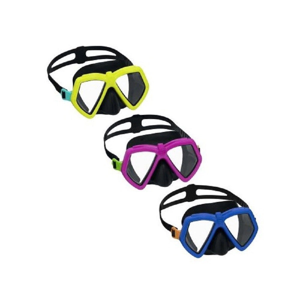 Trade Shop - Maschera Eversea Dive Lenti In Policarbonato 7-14 Anni Colori Assortiti 22040 -