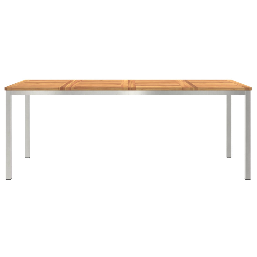 Tavolo da pranzo all'aperto 200x90x74,5 cm in legno massello di acacia