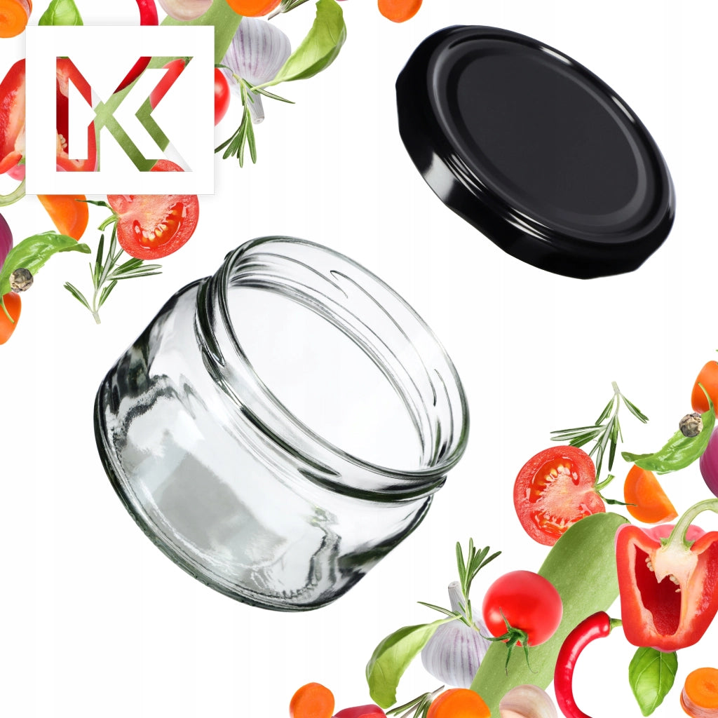 KADAX 10x Barattolo per conserve 250ml + Coperchio Fi82 miele