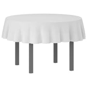 Tovaglia da Tavolo Rotondo Bianco Ø 160 cm Poliestere 42039902
