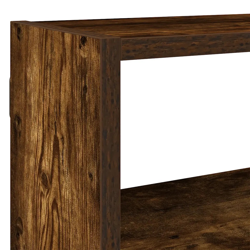 vidaXL Mensola a Cubo da Parete 7 Scomparti in Truciolato Rovere Fumo