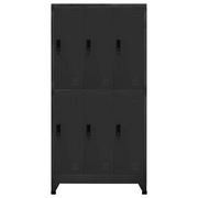 Armadietto con Serratura Antracite 90x45x180 cm in Acciaio 339799