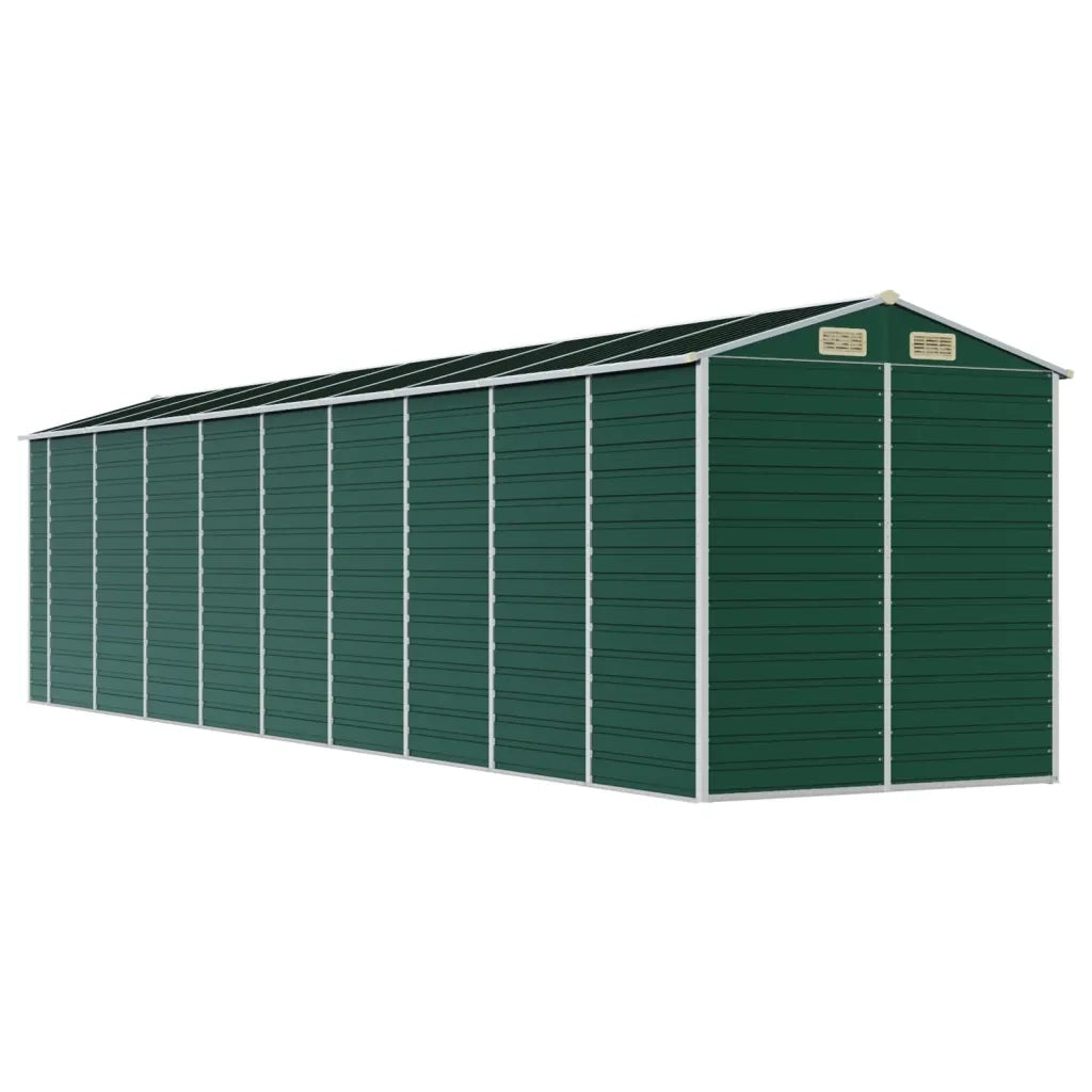 Capanno da Giardino Verde 191x810x198 cm in Acciaio Zincato 3188239