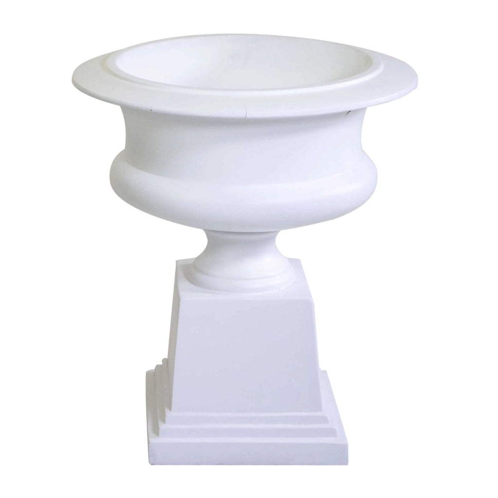 Portavaso resina bianco opaco cm 58x58h67