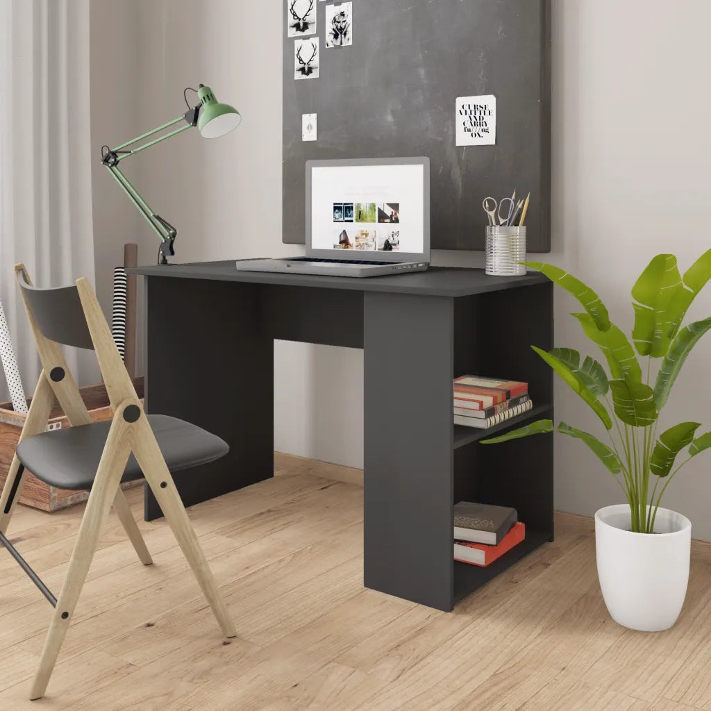 Scrivania Grigia 110x60x73 cm in Truciolato cod mxl 55132