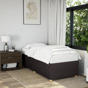Giroletto senza Materasso-Struttura Letto Marrone Scuro 80x200 cm Tessuto 143082