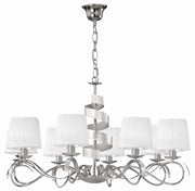 Lampadario Candellux Denis 38-23452 cromato bianco 8xE14