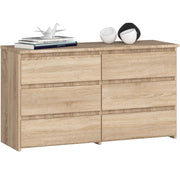 Cassettiera CL100 compatta AKORD Sonoma Quercia 100 cm 6 cassetti 100x35x57 cm