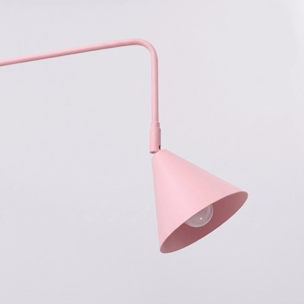 Applique NOX 2 rosa con interruttore