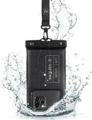 Custodia acqua resistente IP68 (dimensioni standard) - impermeabile galleggiante - per iPhone 14 Pro Max/ 13 Pro Max/12 Pro Max/11/S22 Ultra/Pixel 7 - con cinturino rimovibile