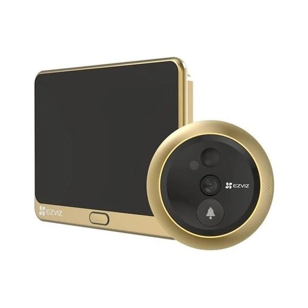 Ezviz dp2c (oro) - videospioncino wireless fhd - display 4.3 - sensore infrarossi pir - audio e video bidirezionale - EZVCSDP2C-ORO