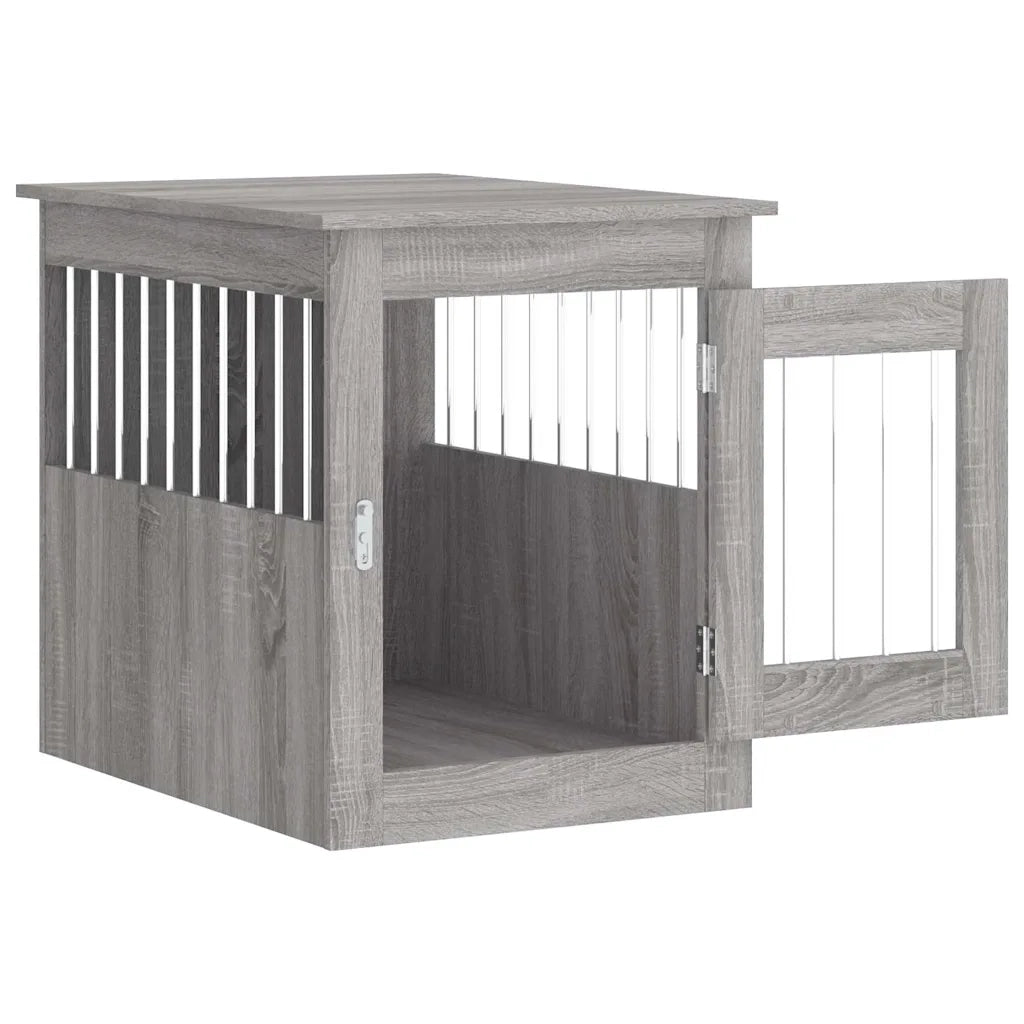 Gabbia Cani da Arredamento Grigio Sonoma 55x75x65cm Multistrato CFW6510456