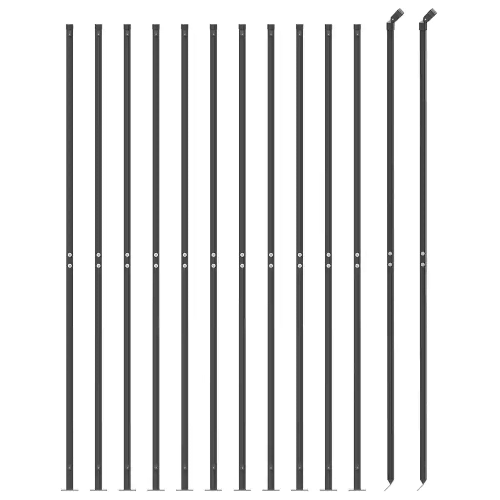 Recinzione Metallica con Flangia Antracite 1,4x25 m 154331