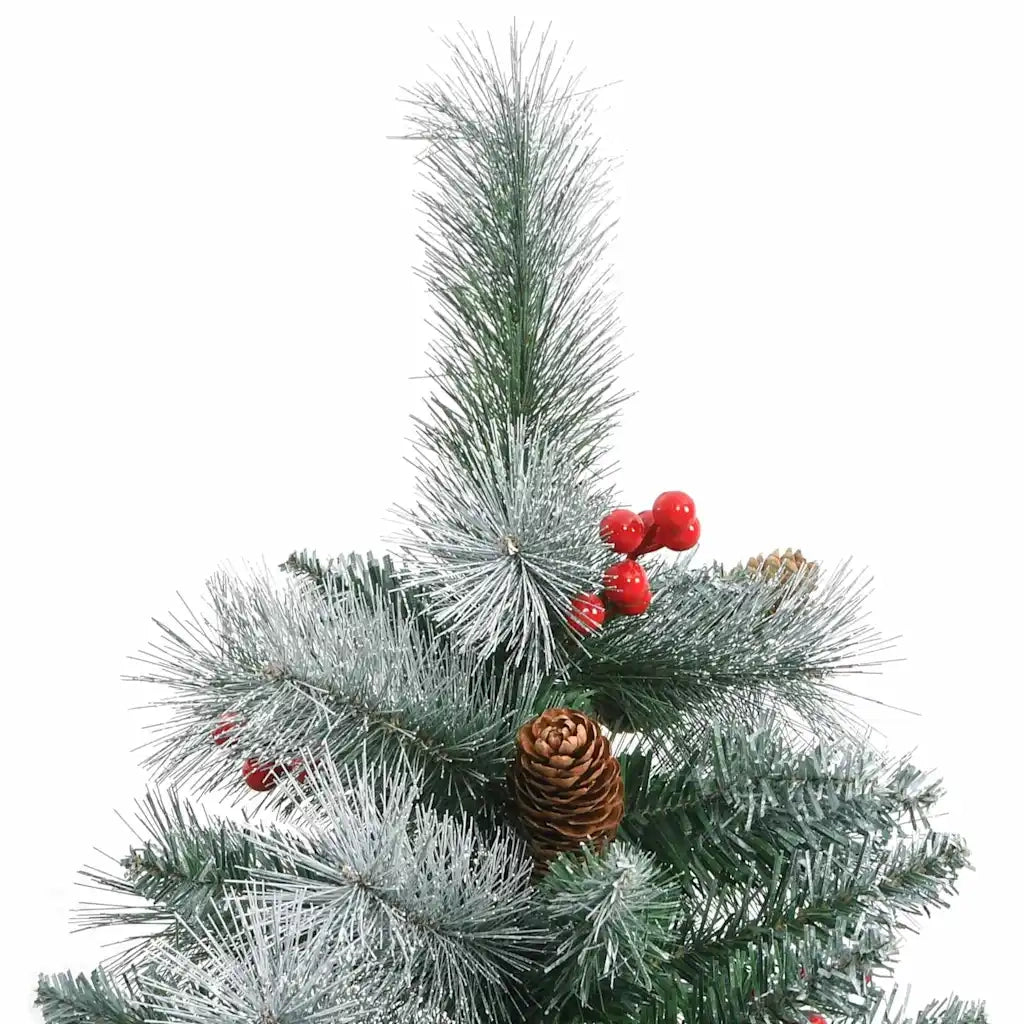 Albero di Natale artificiale Verde e bianco 210 cm 3395190