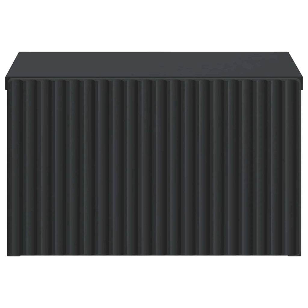Mobiletto da notte a muro 2 pcs Nero 33 x 34,5 x 20 cm