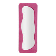 Specchio Casciago, Specchiera, Articolo d'arredo a muro, Decorazione con specchio, 40x4 h160 cm, Fucsia
