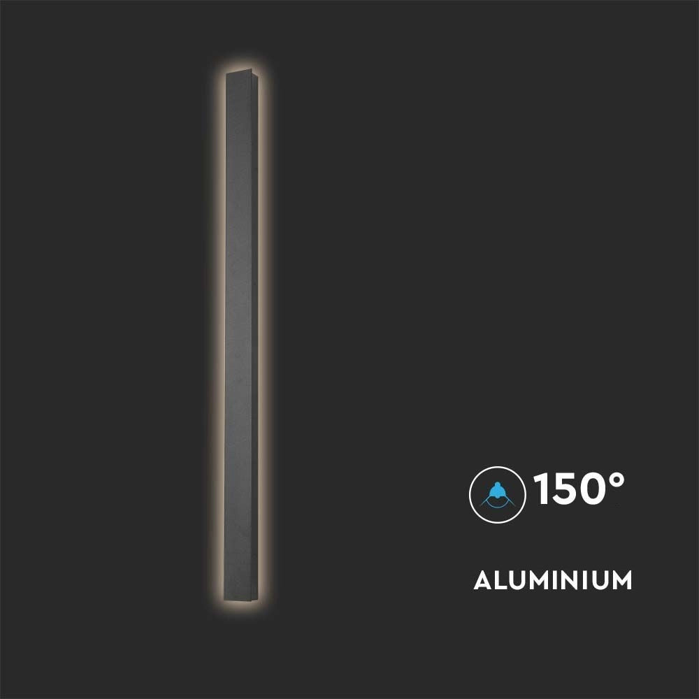 Applique esterna LED V-TAC 16W 100cm IP65 4000K antracite