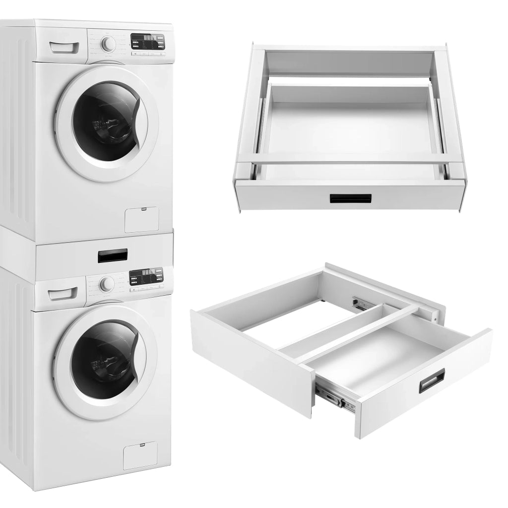 Kit sovrapposizione per lavasciuga standard cm 60 con cassetto bianco 03_0006460