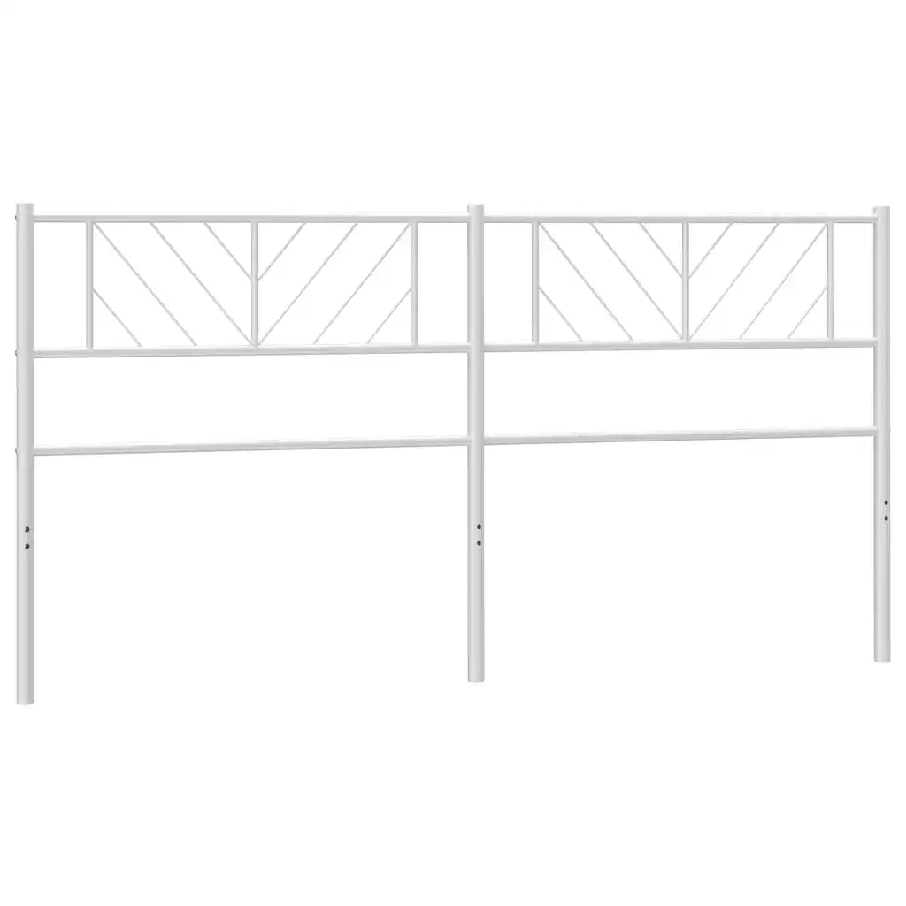 Testiera in Metallo-Testiera in Ferro-Testata Bianco 193 cm 556557