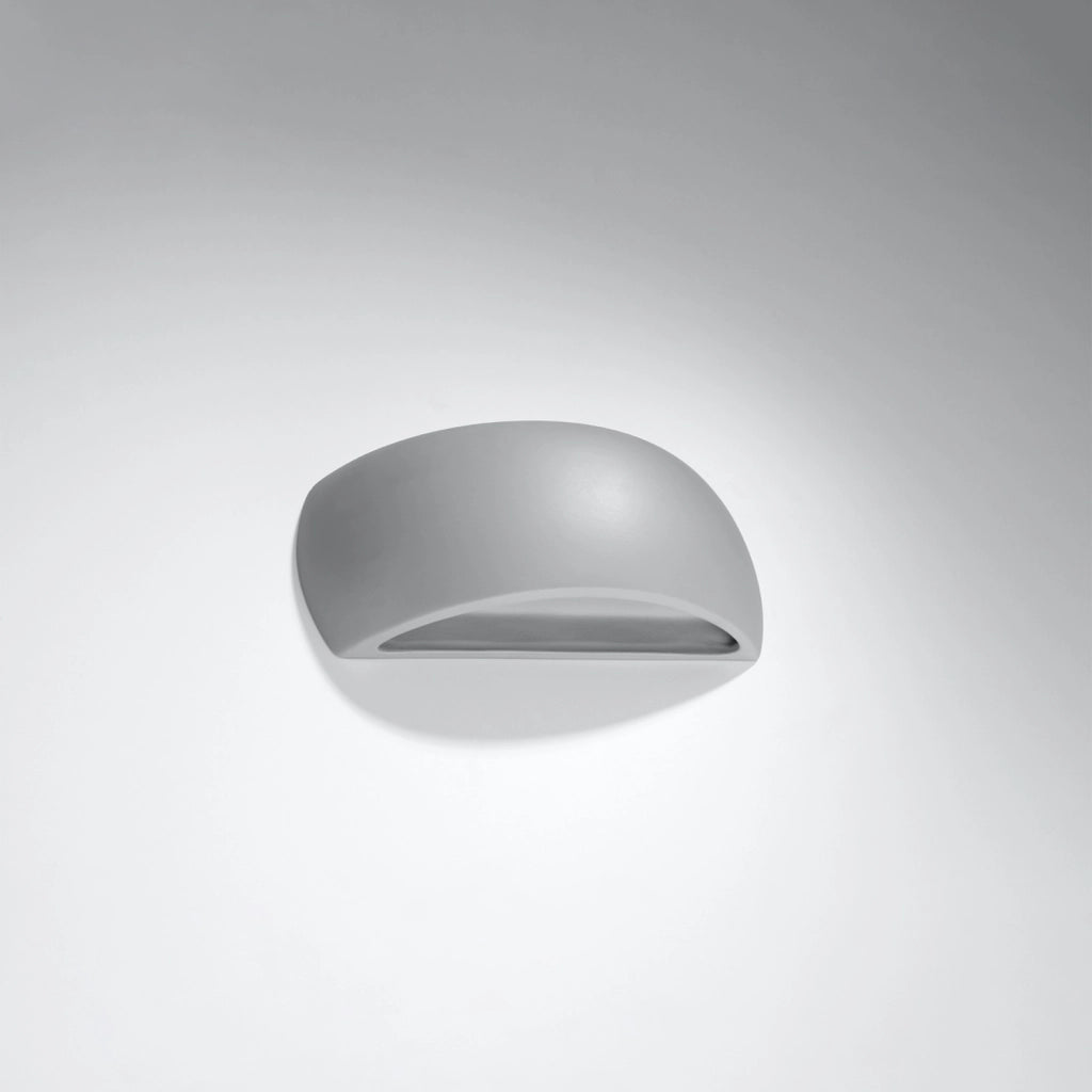 Lampada da parete in ceramica PONTIUS grigio