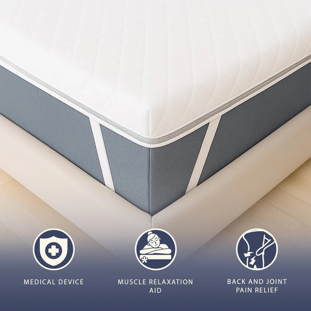 Topper 140x200 in Memory Foam a 9 Zone Differenziate | Alto 7 cm | Rivestimento Sfoderabile in Tessuto Pure Anallergico | Made in Italy