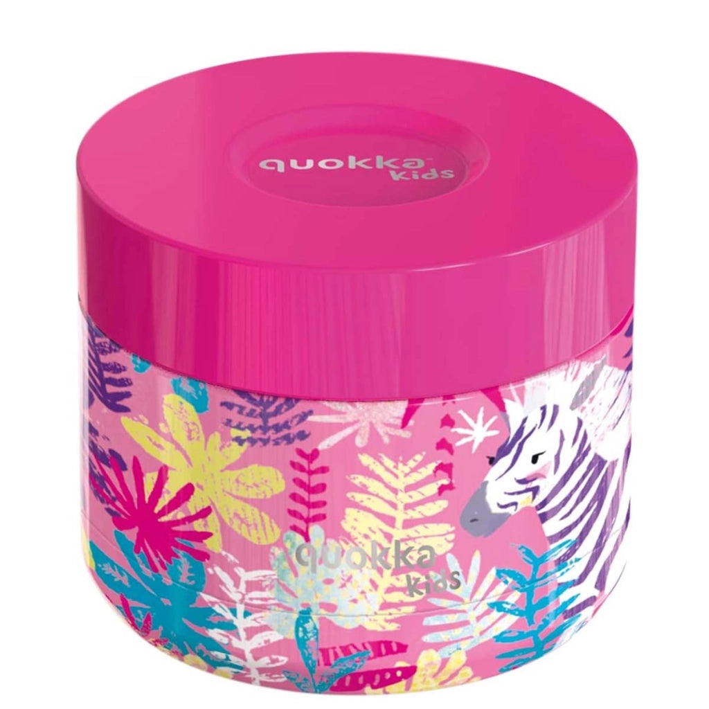Contenitore Alimentare 369ml per Bambini Modello Whim Kids Motivo Zebre Rosa Quokka
