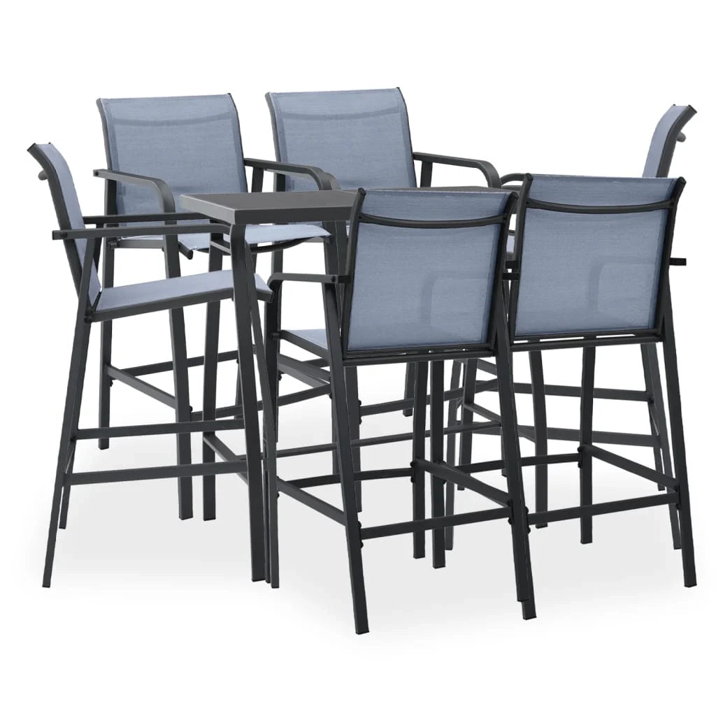 Set bar da giardino 7 pezzi nero e grigio 02_0013439
