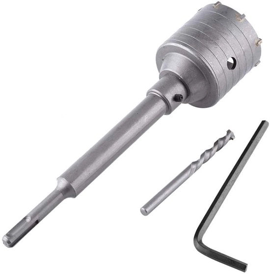Set di perforazione per muri - Set di seghe per muri - Perforazione per muri - Aderenze ad alta resistenza - 65 mm - Acciaio inox