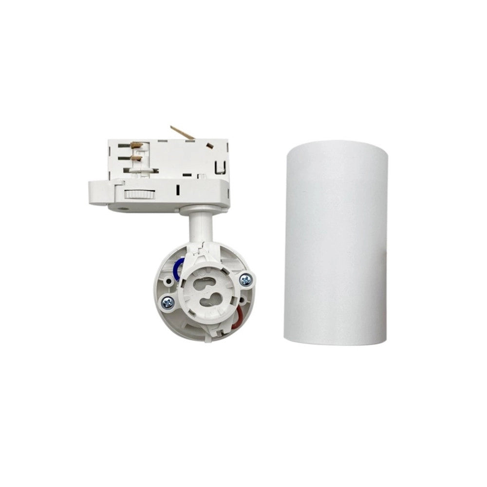 Trade Shop - Porta Faretto Lampadina Attacco Gu10 Per Binario Trifase Orientabile Faro Proiettore Gd18a -