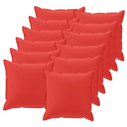 Federa 12 pcs HOUTEN Rosso 45 x 45 cm Poliestere 918771