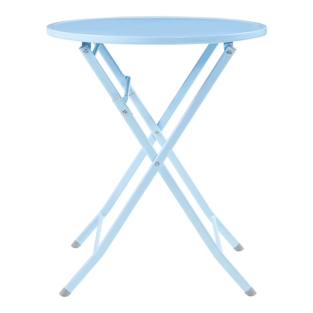Tavolo da giardino pieghevole 71 x 62 cm azzurro cielo 03_0011035