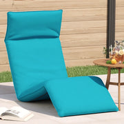 Lettino Pieghevole Turchese 175x54x8,5 cm in Tessuto Oxford 4019767