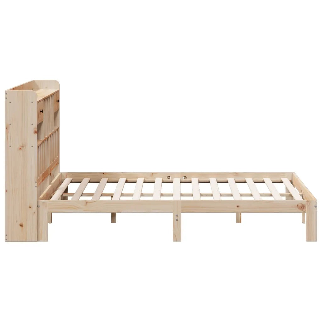 Letto Libreria senza Materasso 180x200 cm in Legno di Pino 3322607