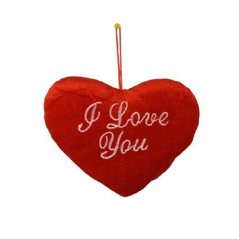 Trade Shop - Cuore Rosso Con Scritta I Love You Con Appendino 20cm Idea Regalo San Valentino -