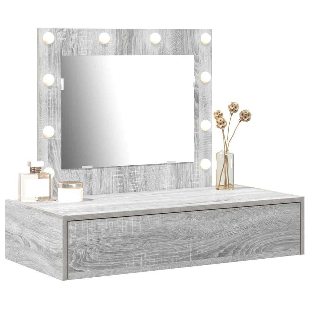 Toeletta | Tavolo da Trucco Grigio 83 x 40 x 70 cm Legno multistrato