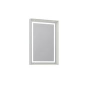 Specchio decorativo in legno "Craft 60 x 90 v2" - 60 x 10 x 90 cm - Cashmere opaco