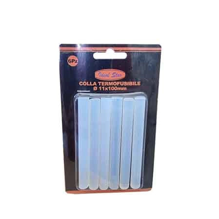 COLLA TERMOFUSIBILE IDEAL STAR Ø 11 x 100 mm - Blister 6 pezzi - IDEAL STAR