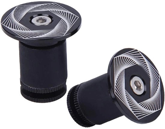 Accessori per manubrio - 2 pezzi in lega di alluminio - Adatto per manubri da 15 a 21 mm - Facile da installare - Ideale accessorio - Materiali di alta qualità - Plugg per manubrio