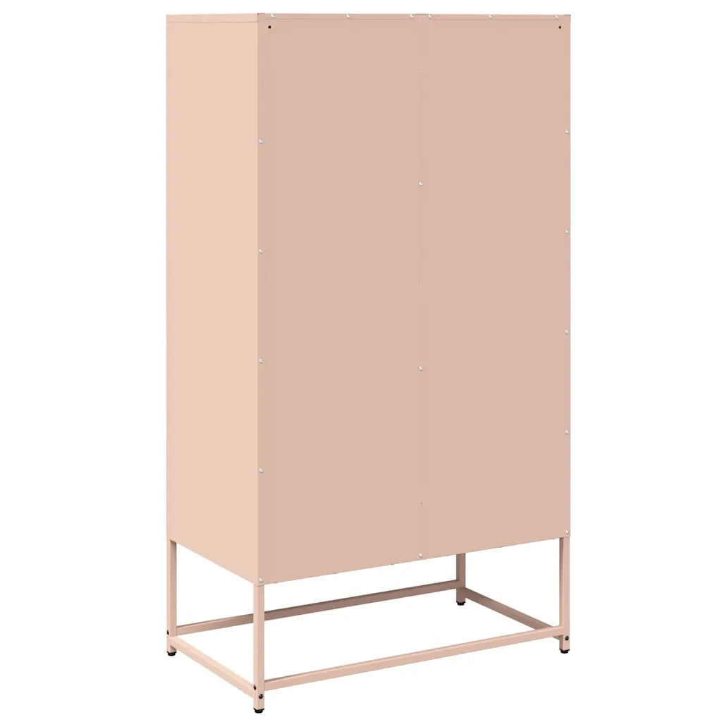 Credenza Rosa 68x39x123 cm in Acciaio