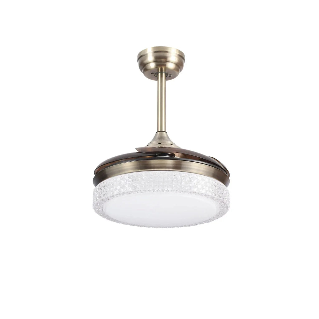 LÚZETE - VENTILADOR DE TECHO LED 28W REGOLAMENTO 4 LEGISLABILE DI MOTORE GIURIDICA